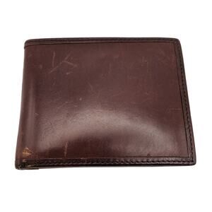 FOSSIL Italian Leather Collection Men's Brown Bifold Wallet Removable ID Slot